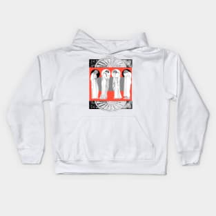 Greek women in mourning and suffering at the Parthenon Kids Hoodie